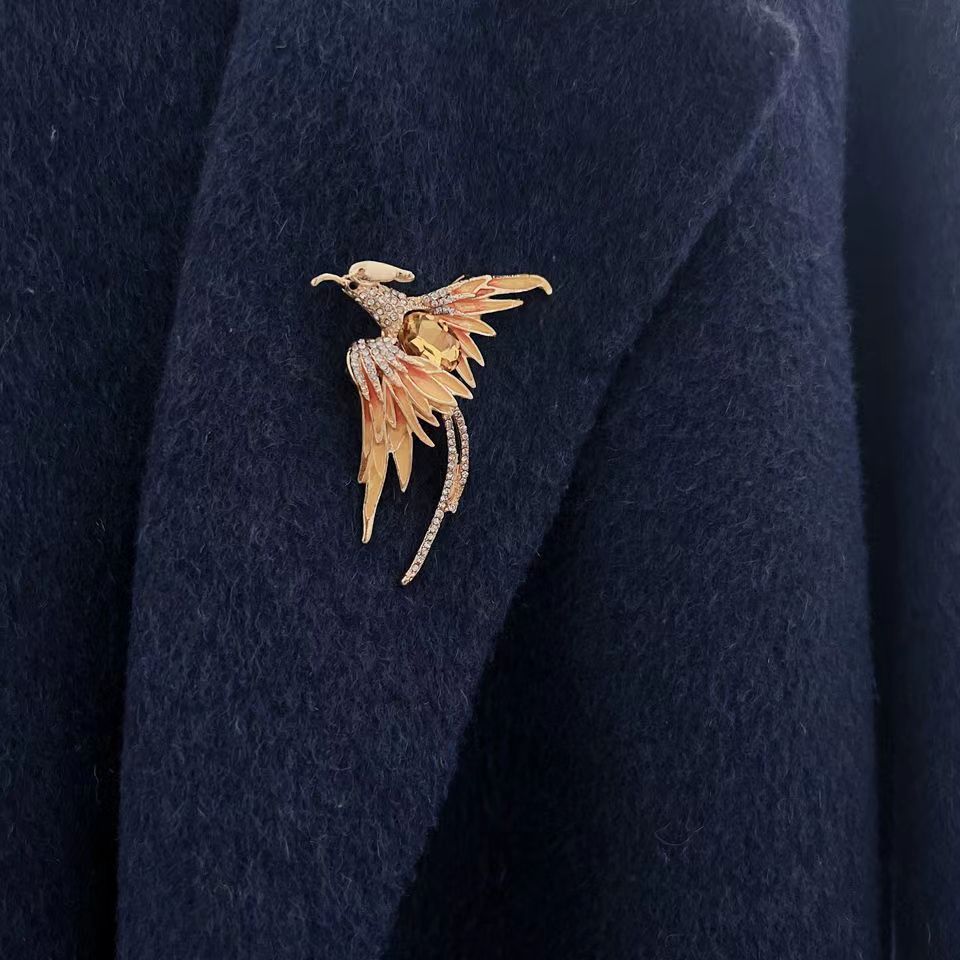 Elegant Phoenix Brooch