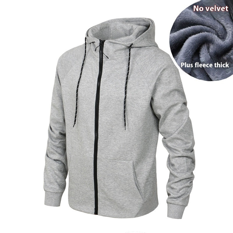 Casual Pullover Hooded Zipper Sports Sweater