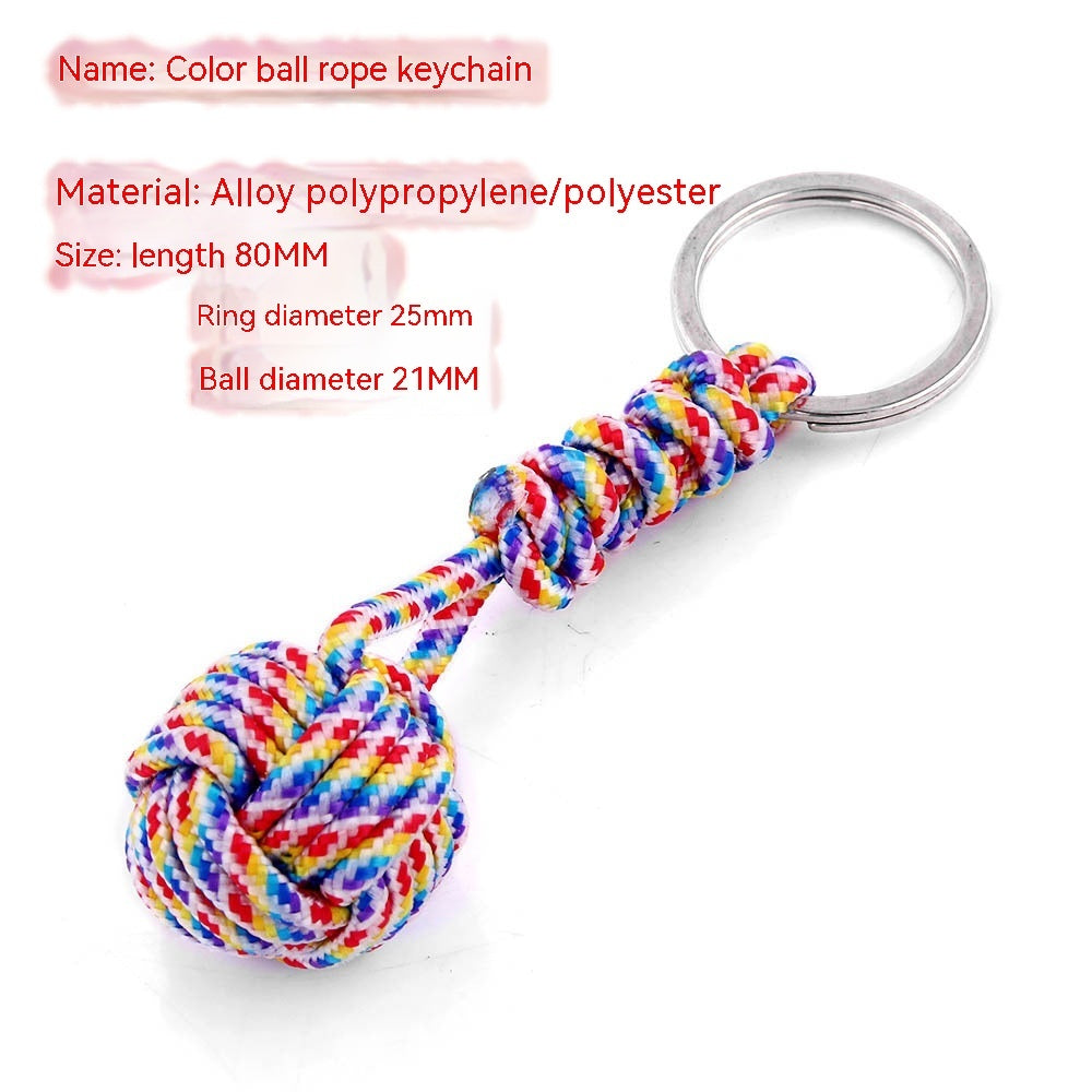 Monkeys Fist Ball Rope Keychain