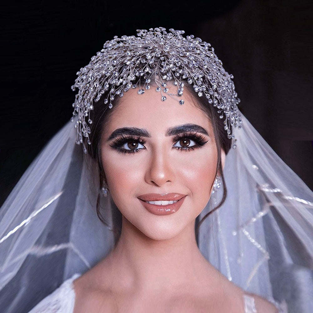 Handmade Rhinestone Wedding Headdress