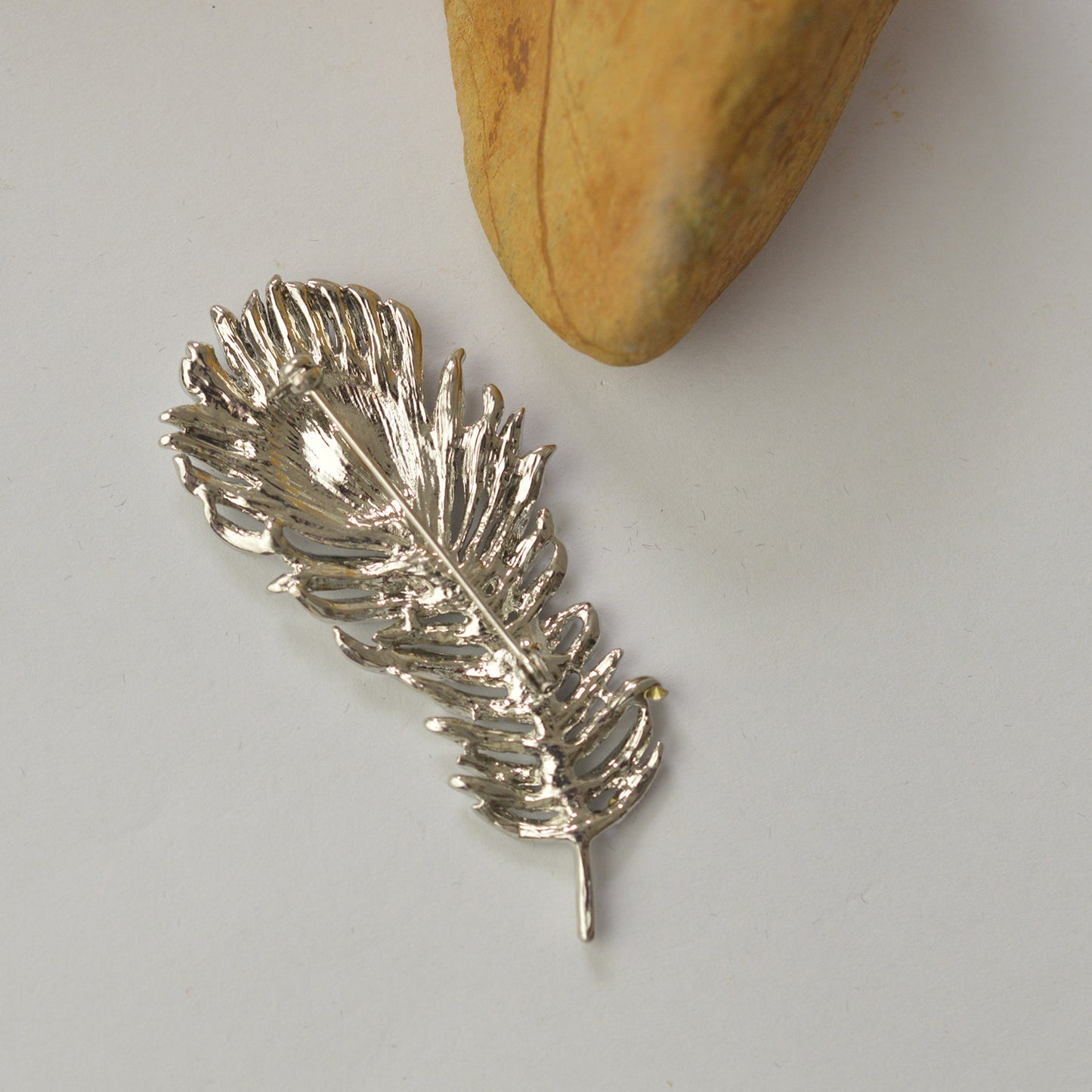 Peacock Feather Brooch