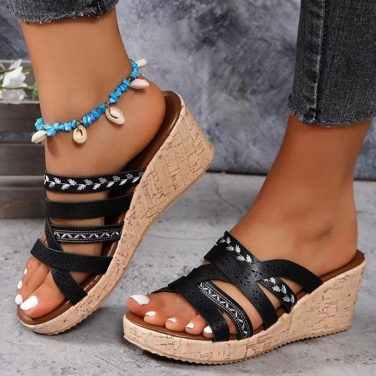 Thick Bottom Wedge Sandals