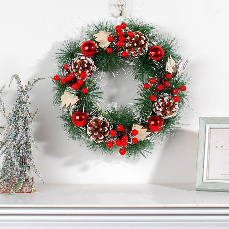 Christmas Simulation Pinecone Wreath