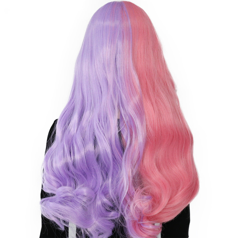 Two-tone Long Wavy Hair Lace Wig