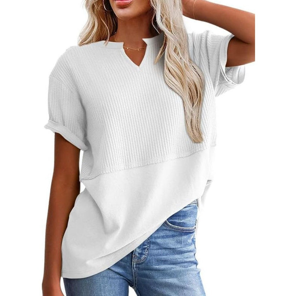 Casual Knitted Short-sleeved Shirt