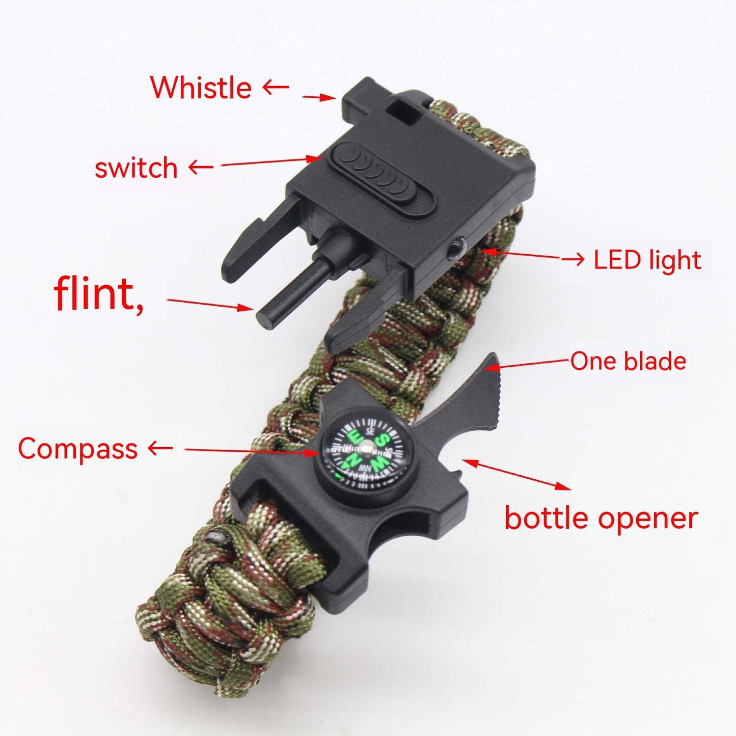 Multifunctional Paracord Bracelet