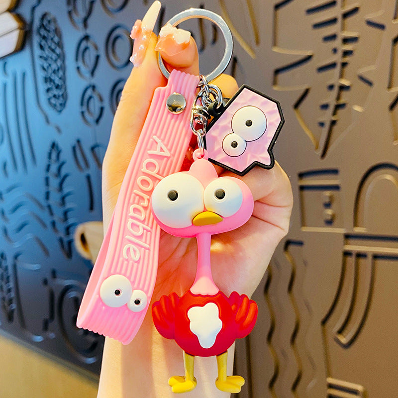 Funny Ostrich Doll Keychain