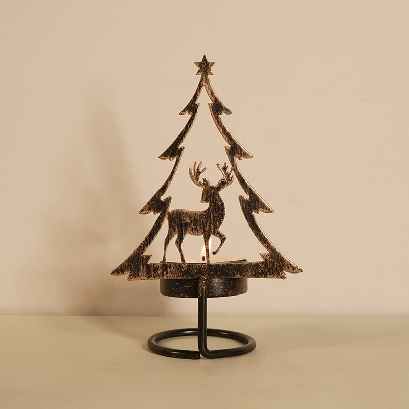 Metal Christmas Candle Holder