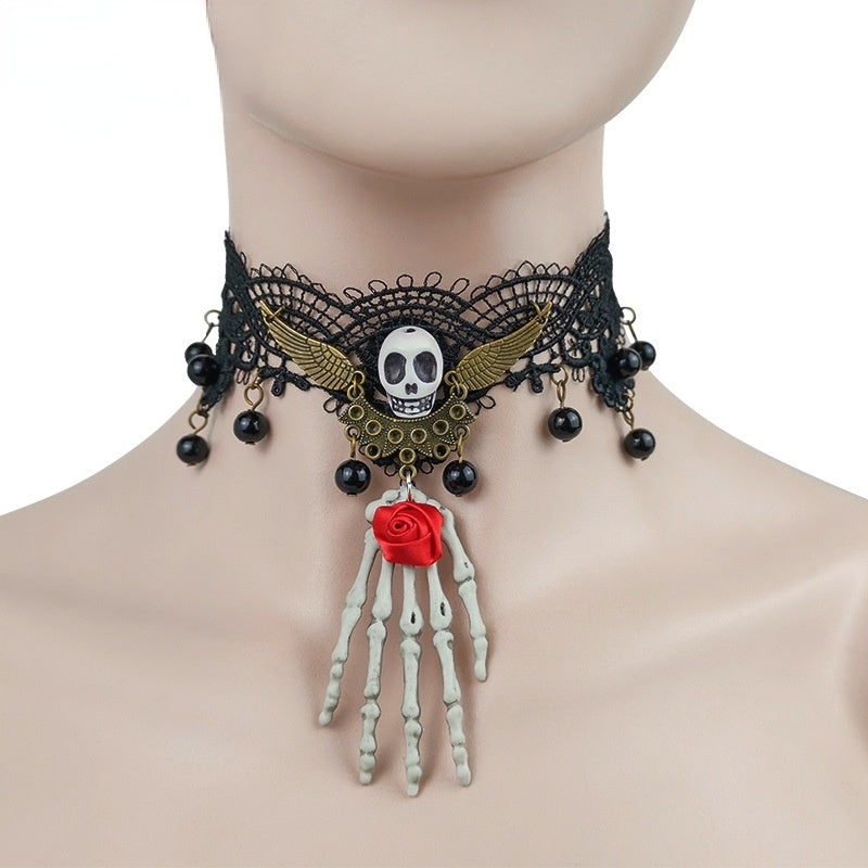 Gothic Lace Choker Necklace