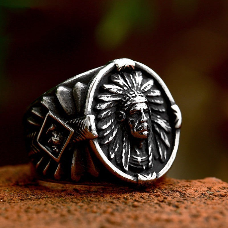 Men's Indian Stainless Steel Ring