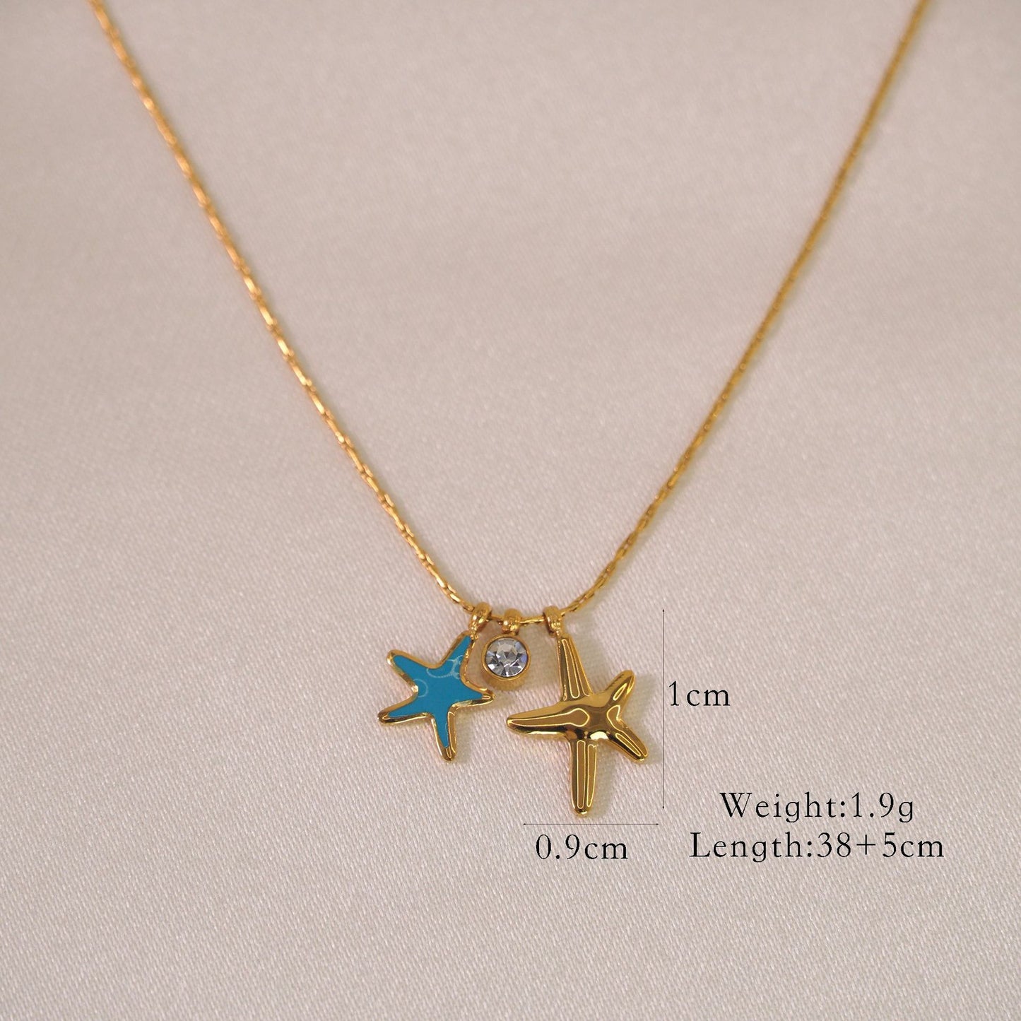 Casual Drip Starfish Necklace