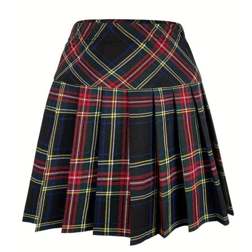 College Style Pleated Skirt