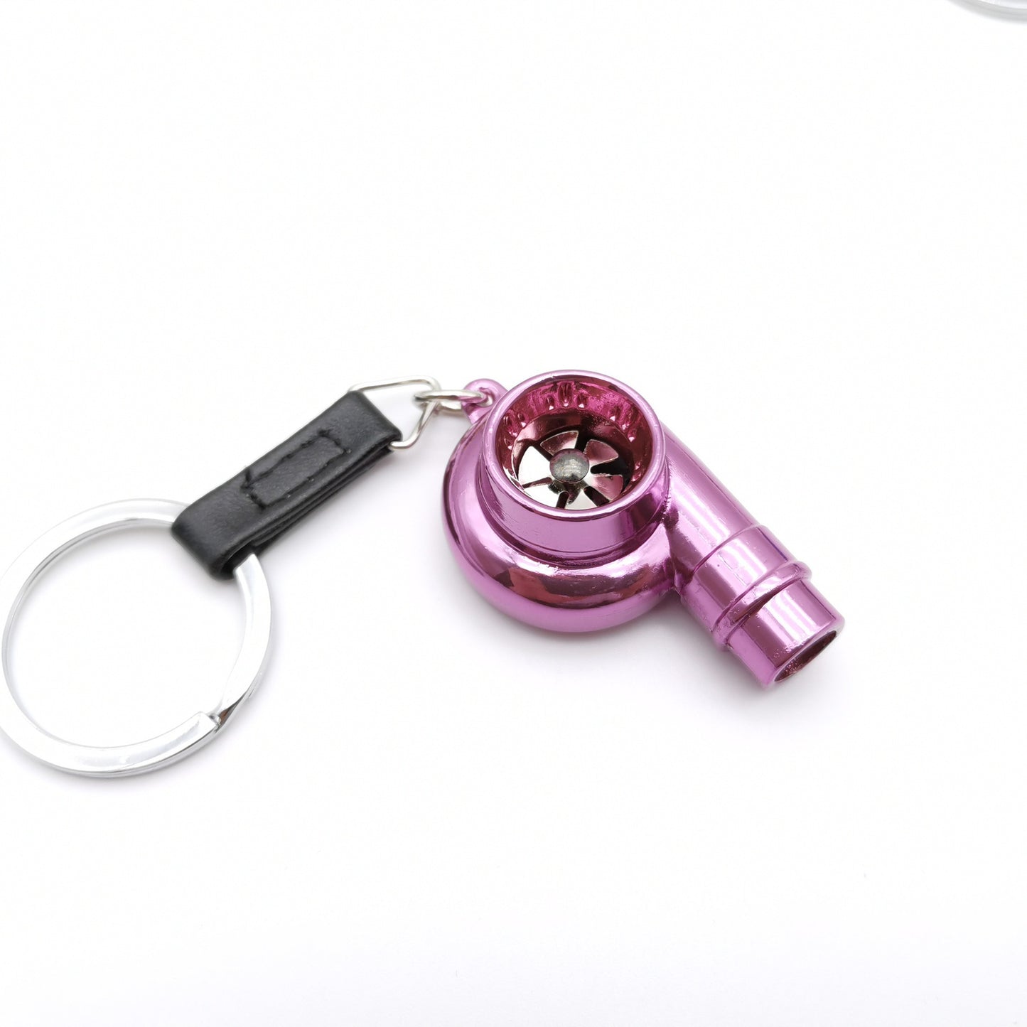 Car Turbo Whistle Alloy Metal Keychains