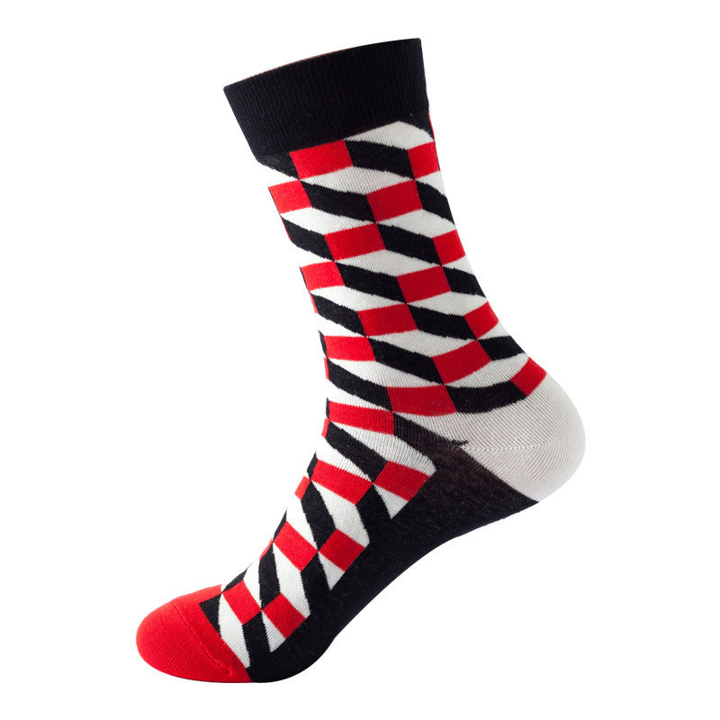 Mid Calf Fashion Trendy Socks