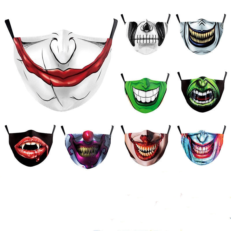 Halloween Double-layer Dust Mask