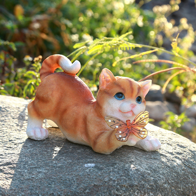 Cute Cat Sun Garden Ornaments