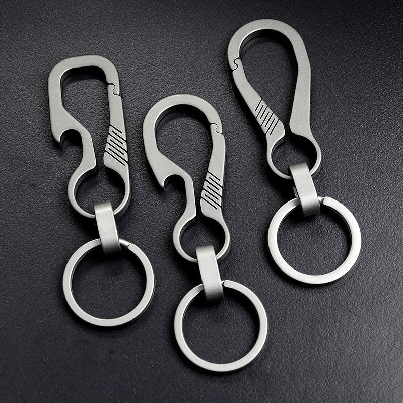 Men's Waist Titanium Alloy Keychain