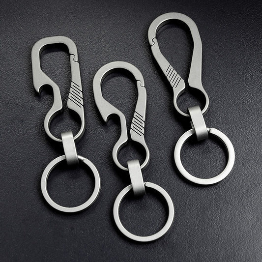 Men's Waist Titanium Alloy Keychain