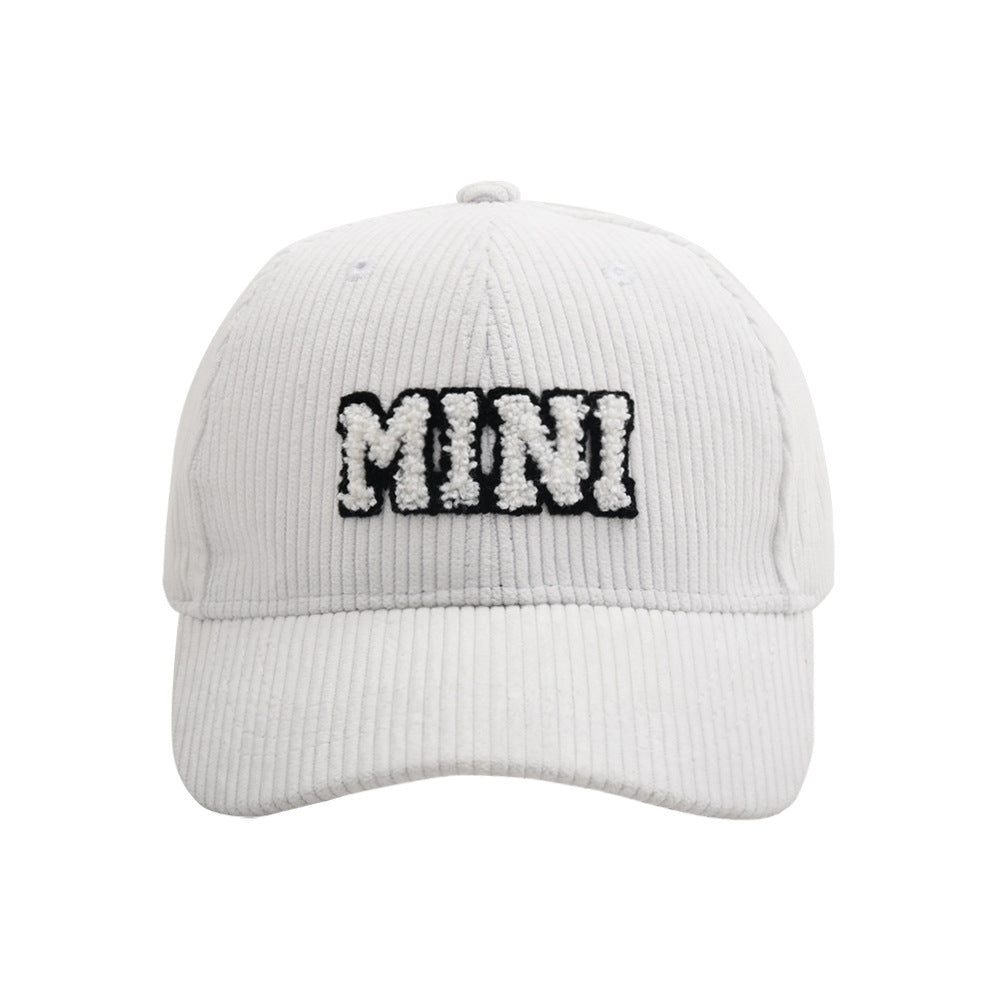 MAMA Parent-child Embroidered Corduroy Baseball Cap