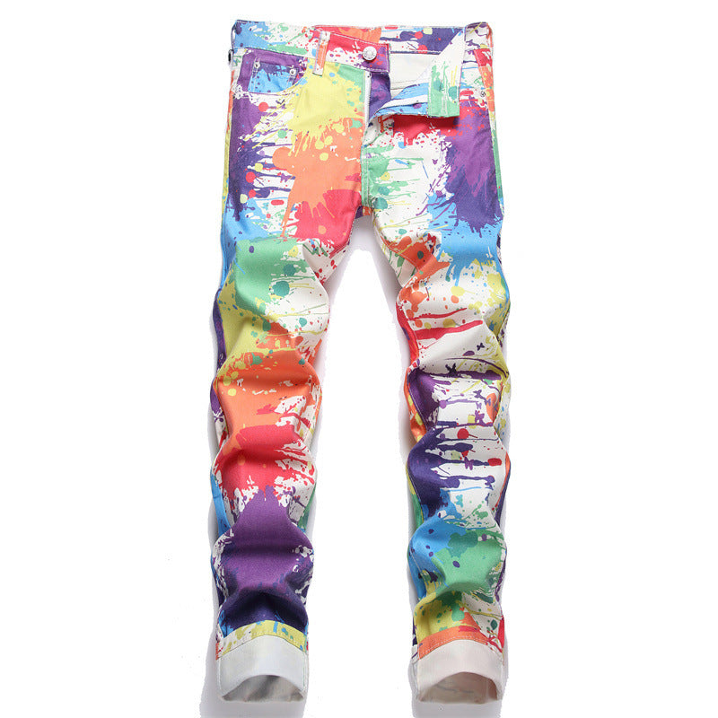 Men's Digital Street Printed Jeans