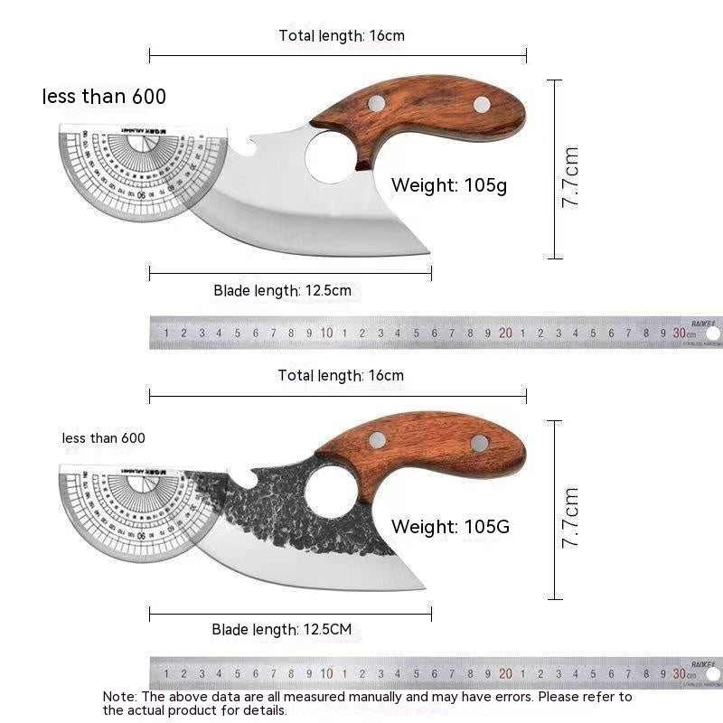 Multi-Functional Handle Small Camp Kitchen Curved Knife