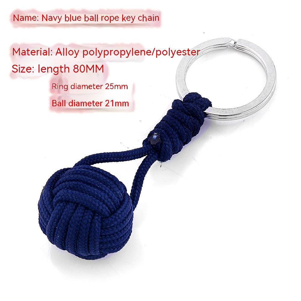 Monkeys Fist Ball Rope Keychain