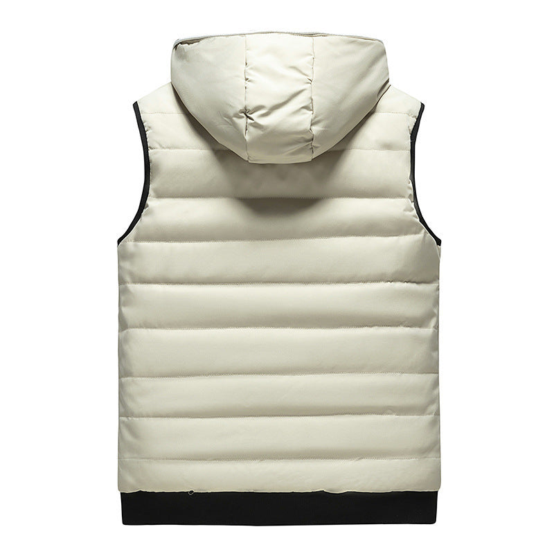 Casual Hooded Cotton Vest