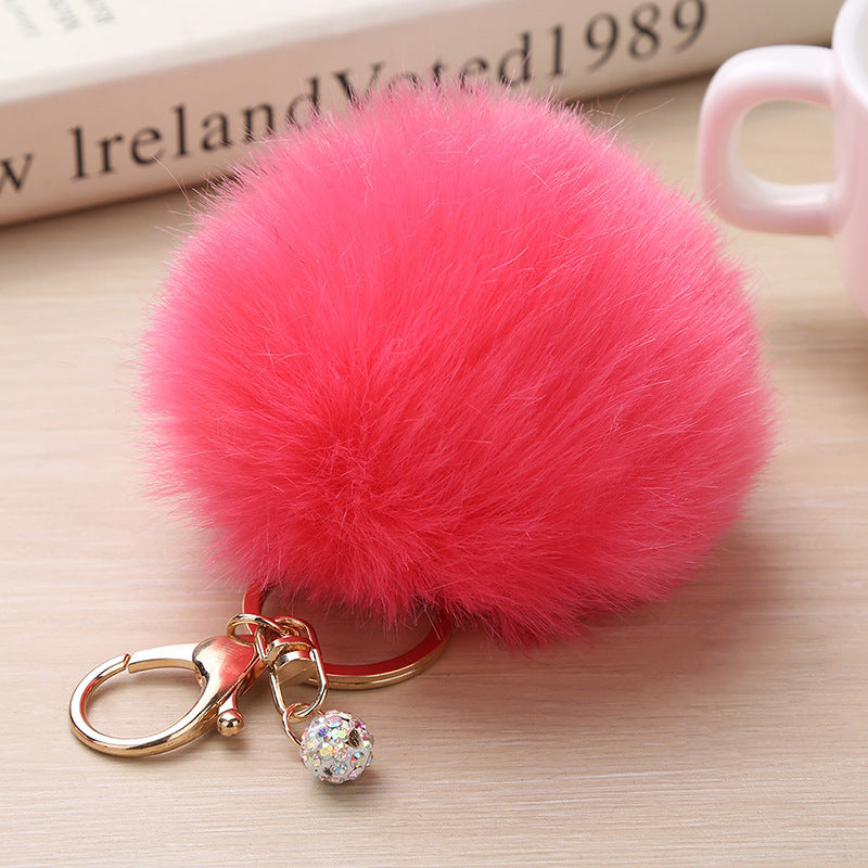 Fashion Puff Ball Keychain