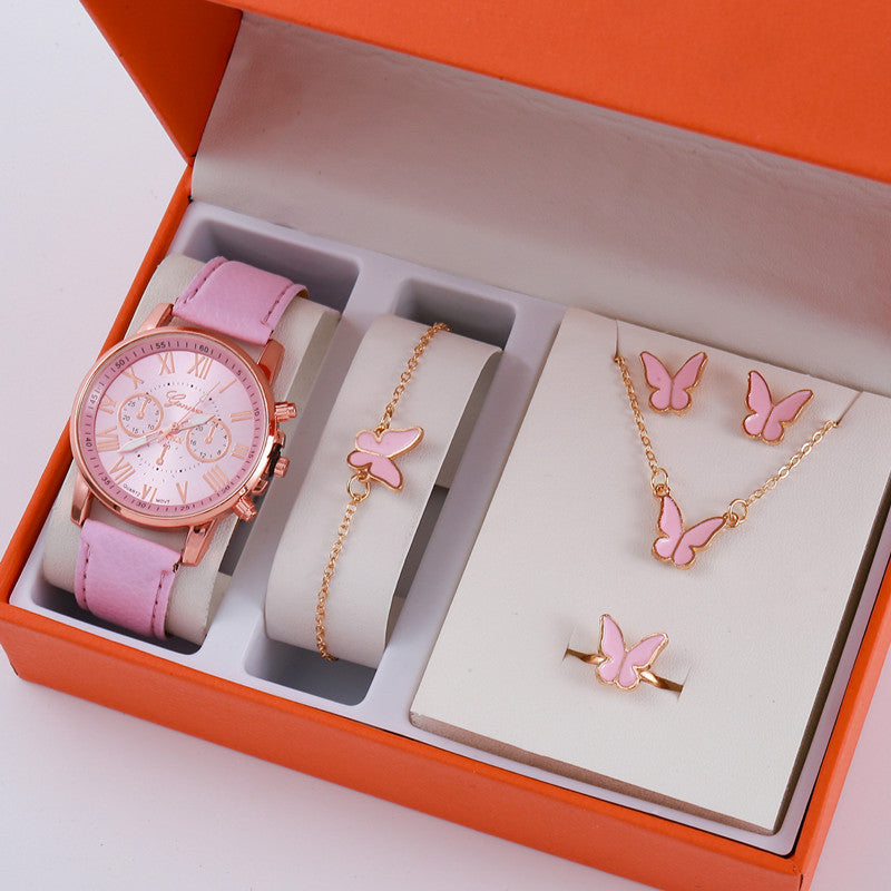 Ladies Graduated Watch Jewelry Set