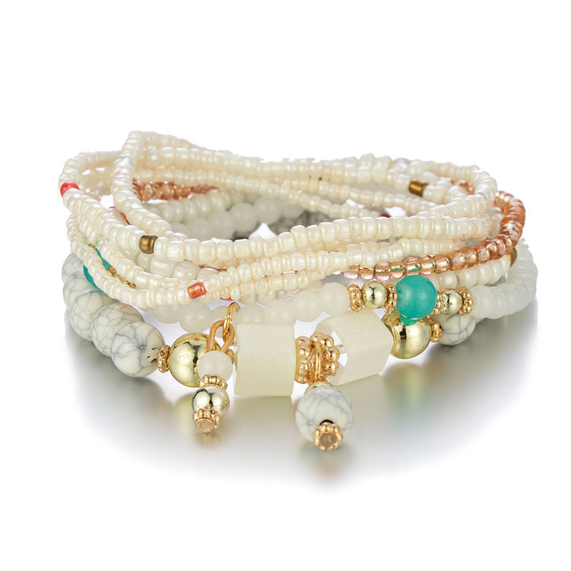 Creative Fashion Bohemian Multi-layered Bracelet Set