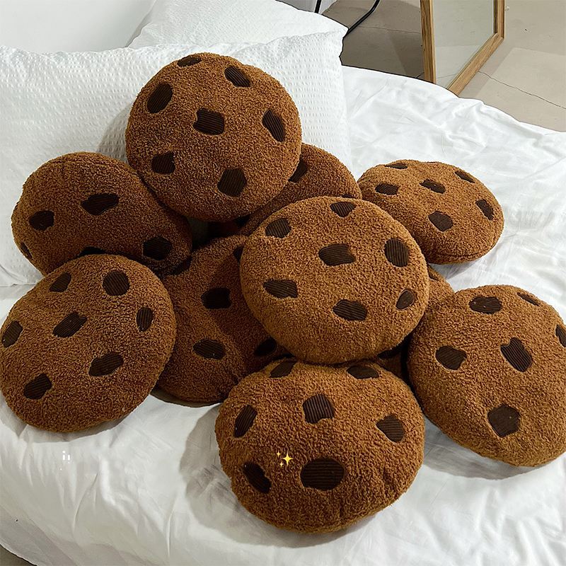 Giant Cookie Plush Throw Pillow