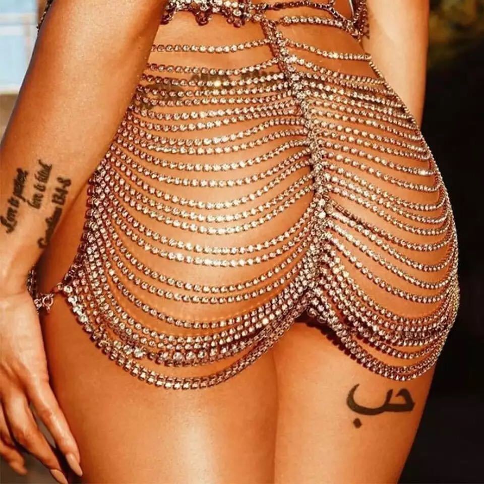 Super Sexy Butt Skirt Body Chain