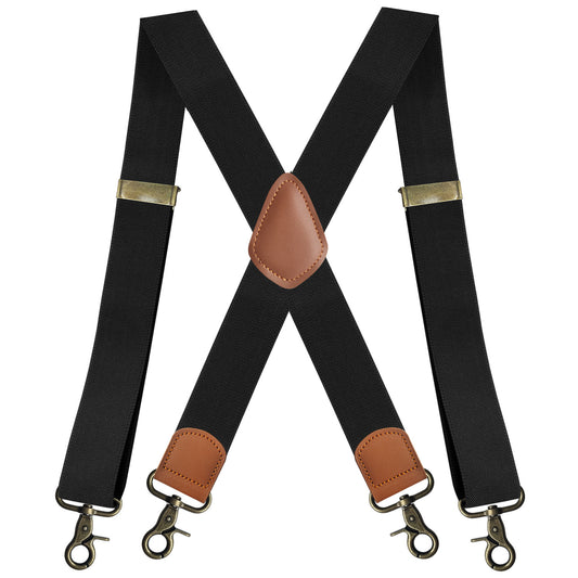 X-type Suspenders Bronze Hook Buckle