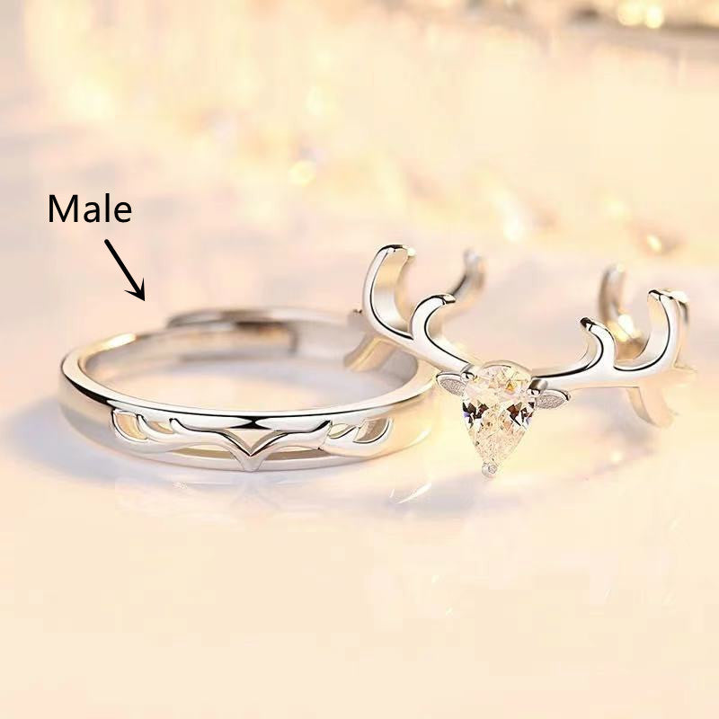 Silver Plated Couple Rings