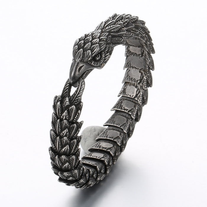 Awesome Eagle Titanium Steel Bracelet