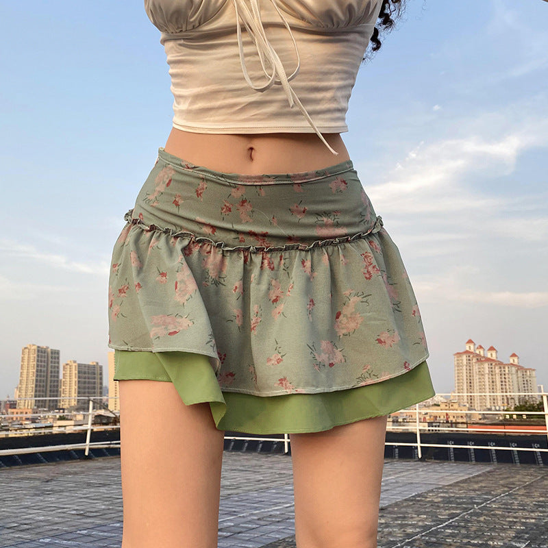 Trendy Floral Skirt