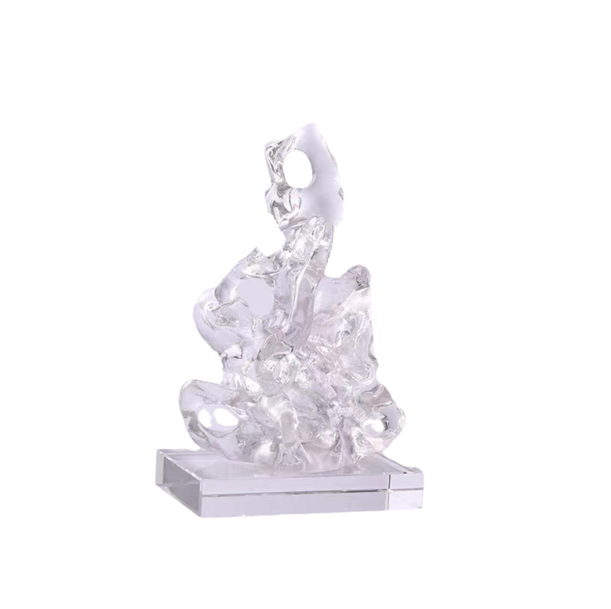 Transparent Resin Sculpture Art