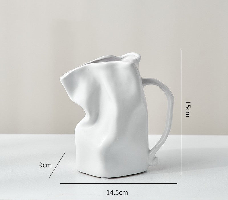 Ceramic Fold Kettle Cup Vase