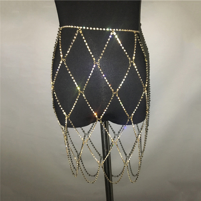 Fishnet Body Chain Skirt