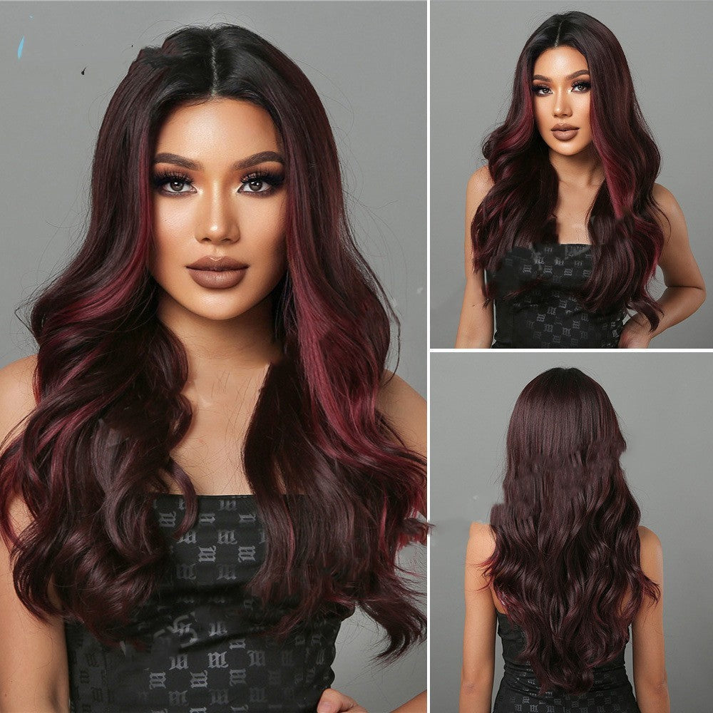 Reddish Brown High Temperature Silk Wig