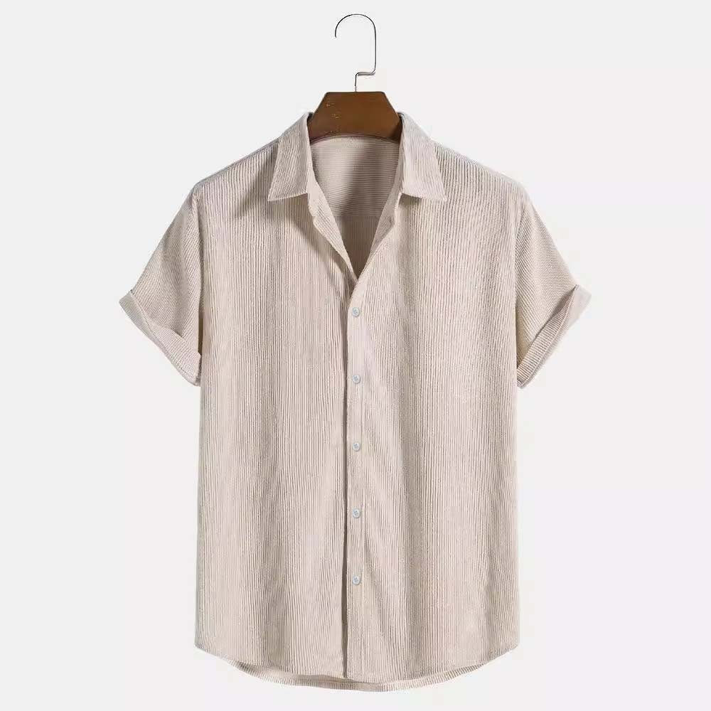 Men's Fashion Casual Solid Color Shirt