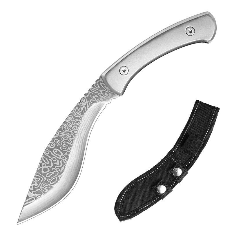 Camping All Steel Handle Knife with Scabbard