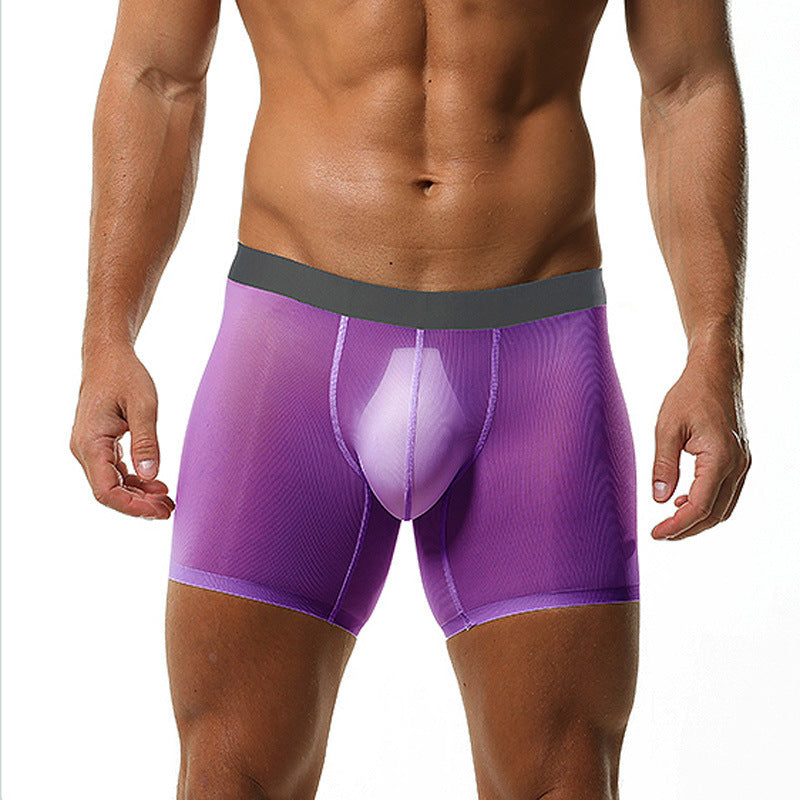 Ultra-thin Breathable U Bag Boxers Underwear