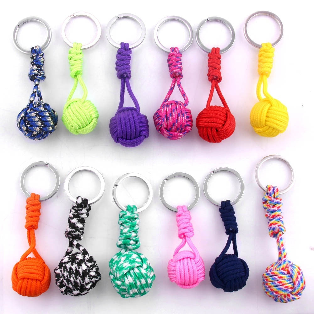 Monkeys Fist Ball Rope Keychain