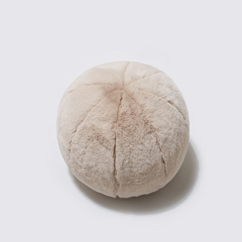 Round Plush Sofa Cushion