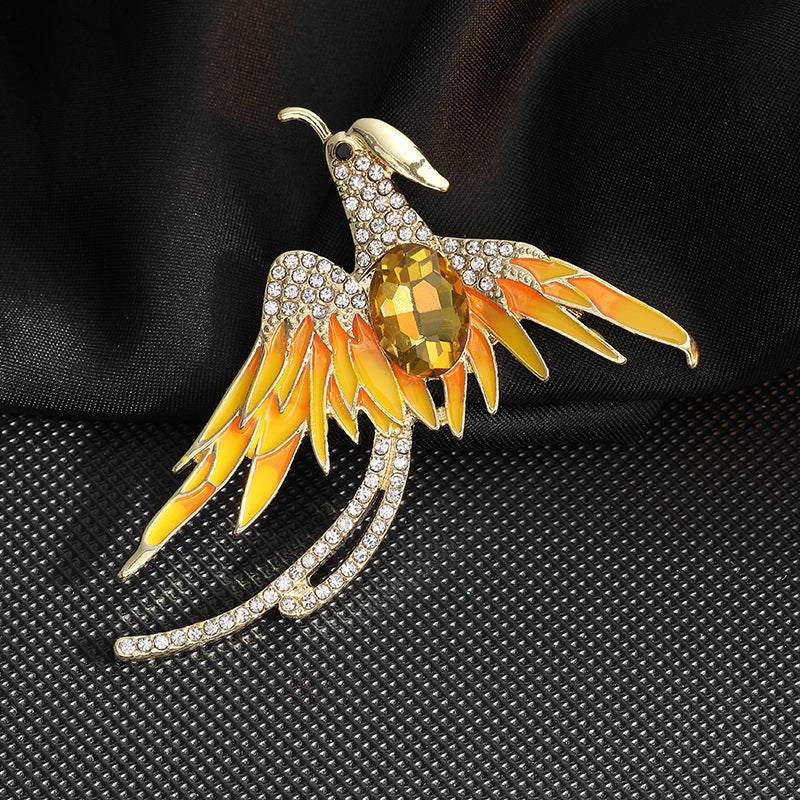 Elegant Phoenix Brooch