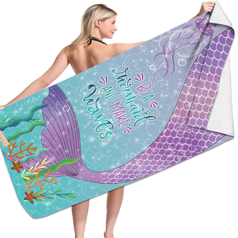 Mermaid Microfiber Towel