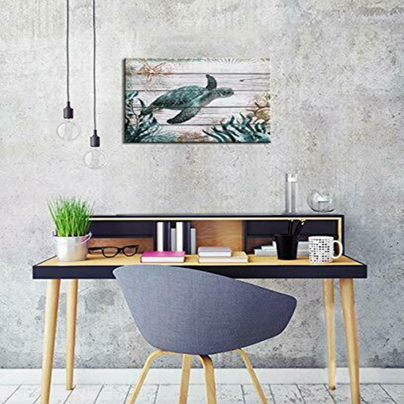 Ocean Art Green Turtle Wall Decoration