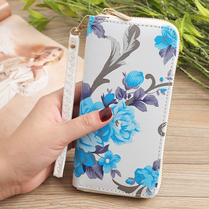 Floral Printed Clutch Wallet