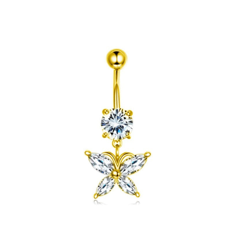 3A Zircon Navel Stud